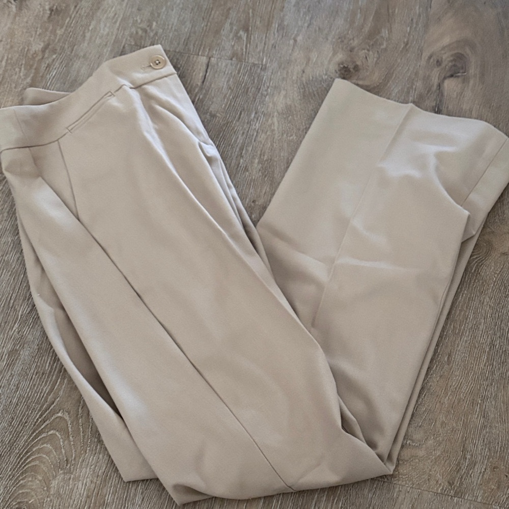 Talbots Petite Curvy Taupe Dress Pants